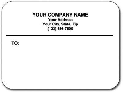 Matte Mail Labels Flat