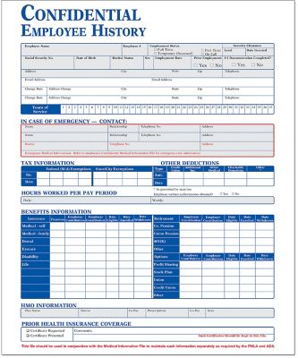 Employee History Folder