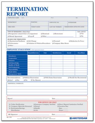 Termination Report-3 Pt Ncr