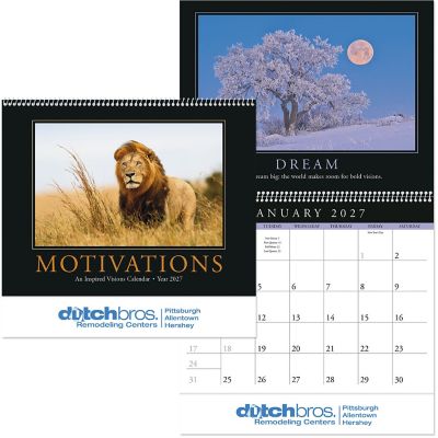 Motivations Wall Calendar Spiral