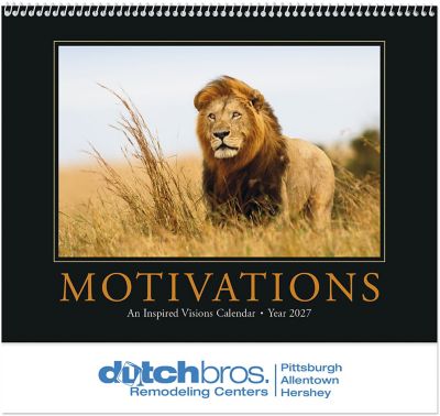 Motivations Wall Calendar Spiral