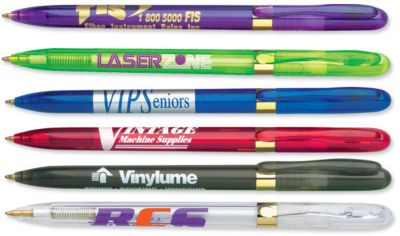 Bic®Pivo® Twist Clear Gold         