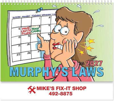 Murphy's Law Spiral Bound Cal.
