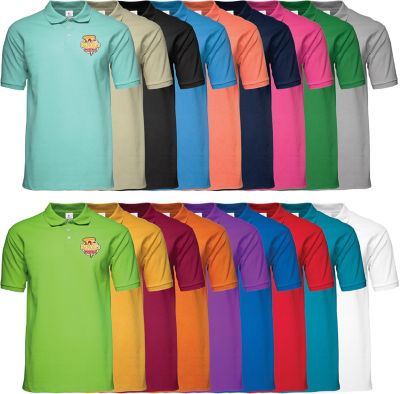 Knit Polo Shirt Embroidered