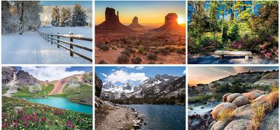 Scenic America W/Marble Desk Cal