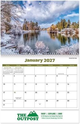 Scenes Across America Wall Calendar