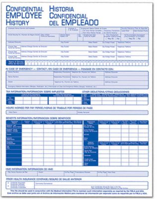 Employee History Folder Bilingual
