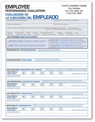 Employee Evaluation Forms Bilingual