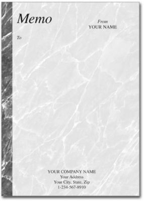 Marble Memo (Grey) 5X7