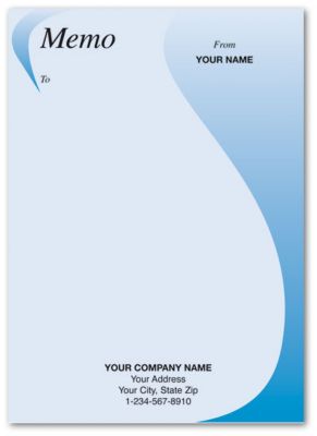 Memo Blue Retail Design 5X7
