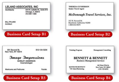 Business Card Linen 1 Or 2 Color