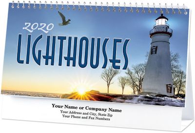 Lighthouses Desk Calendar