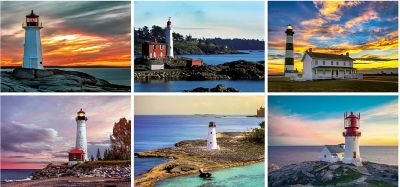 Lighthouses Desk Calendar