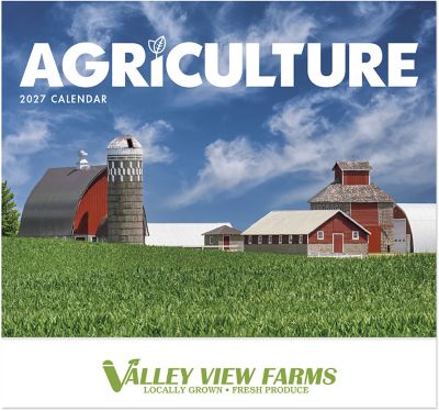 Agriculture Wall Calendar-Stitched