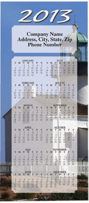 Lighthouse Magnet Calendar