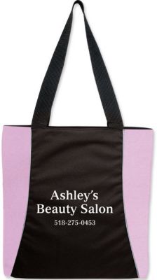 Pink Vert. Two Tone Tote-Screened