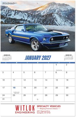 Muscle Car Wall Calendar
