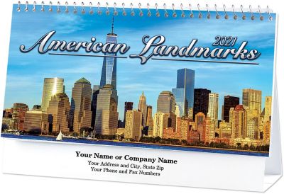American Landmarks Dsk Calendar