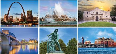 American Landmarks Dsk Calendar