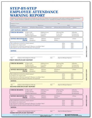 Attendance "Step-By-Step" Warning
