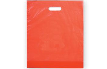 9X13 Colored Plastic Die Cut Bags