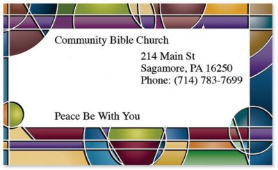 Stained Glass Business Card Magnet
