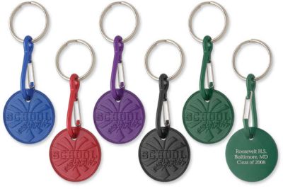 School Spirit Medallion Keychain