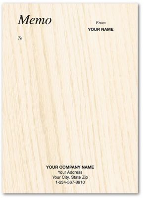 Wood Grain Memo