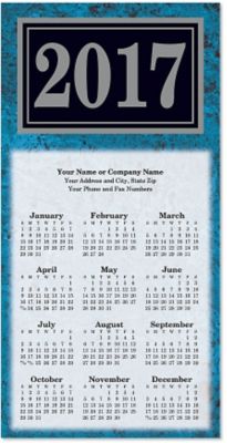 Marble Tri-Fold Calendar