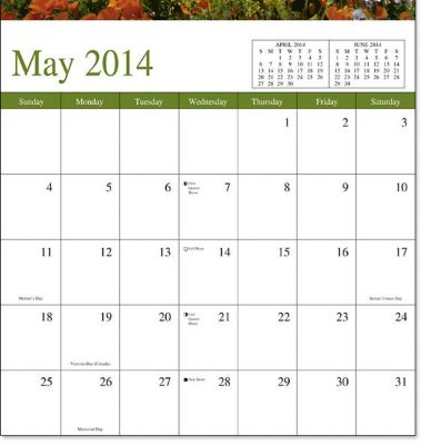 Budget Scenic Stapled Calendar
