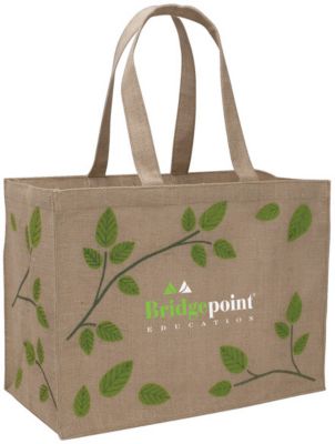 Natural Jute Shopper Tote