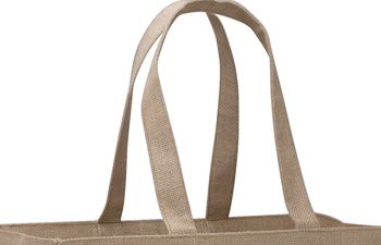 Natural Jute Shopper Tote