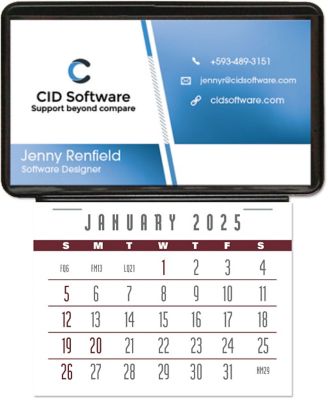 Business Card Holder Stick Calendar