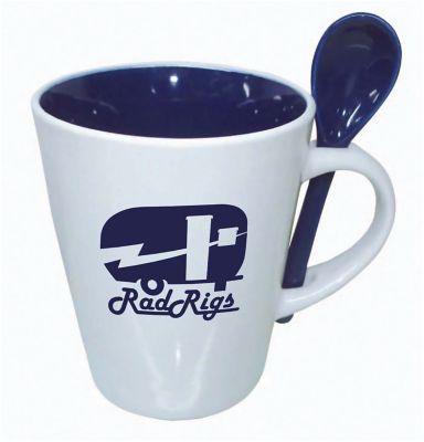Cocoa Spoon Mug 14 Oz