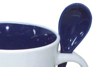 Cocoa Spoon Mug 14 Oz
