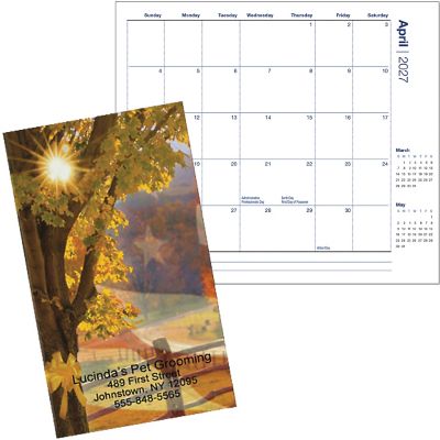 Digital Monthly Cal W/Clear Vinyl