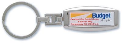 Chrome Domed Key Tag