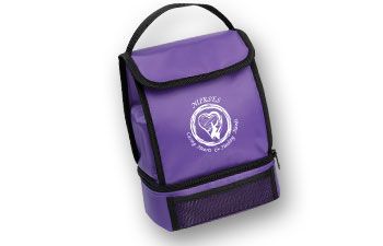 Caring Hearts Purple Lunch Sack