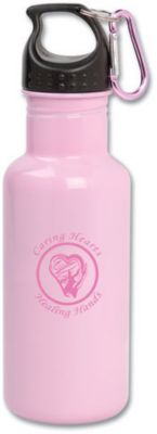 CARING HEARTS PINK STAINLESS BOTTLE