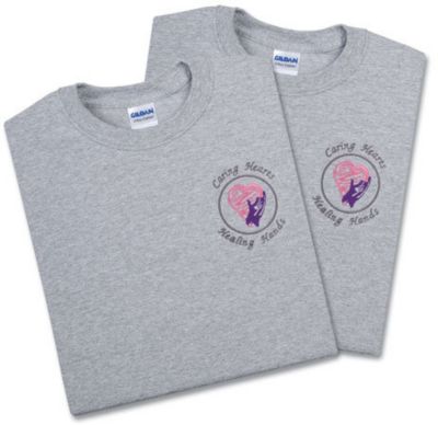 Caring Hearts Grey T-Shirt  X-Large