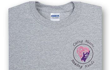 Caring Hearts Grey T-Shirt  X-Large