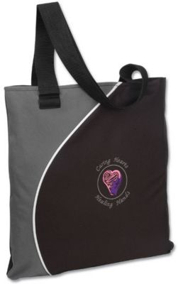 Caring Hearts Heather Grey Tote