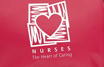 Heart Of Caring Red Lunch Sack