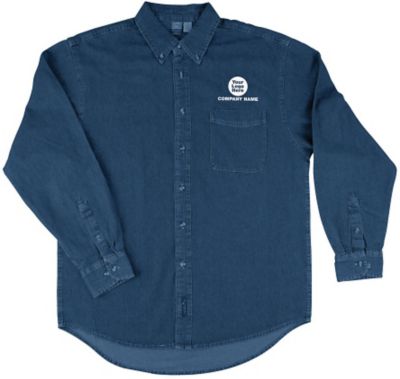 Mens Denim Long Sleeve Shirt