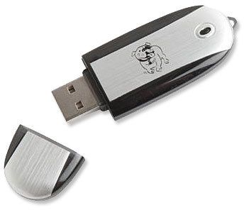 Oval Two Tone Usb 2Gb Flash Drive