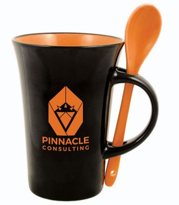 Latte Spoon Mug 12 Oz