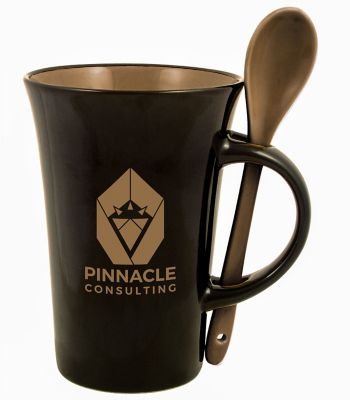 Latte Spoon Mug 12 Oz