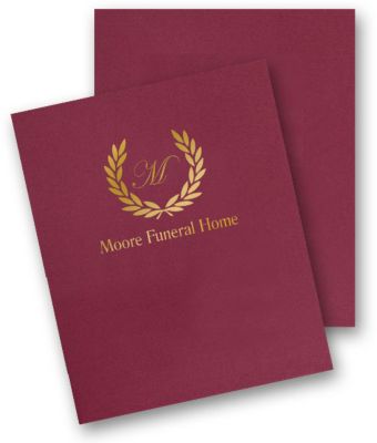 Fast Folders Linen Foil Stamp
