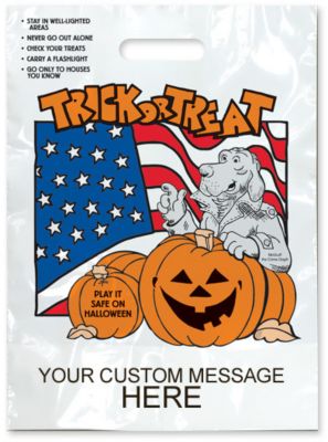 Mcgruff Flag Halloween Bag 11X15