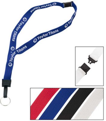 3/4" Breakaway Lanyard W Key Ring
